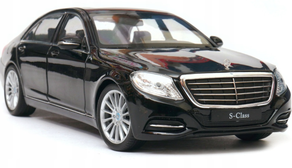 Mercedes-Benz S-Class 1:24 WELLY czarny - obrazek 3