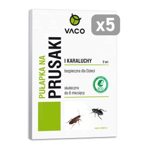 Zestaw 5x Pułapki na Prusaki i Karaluchy VACO - 10 sztuk pułapek