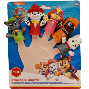 Pacynki na palce Psi Patrol 5 sztuk Rocky Marshall Skye Zuma Sweetie