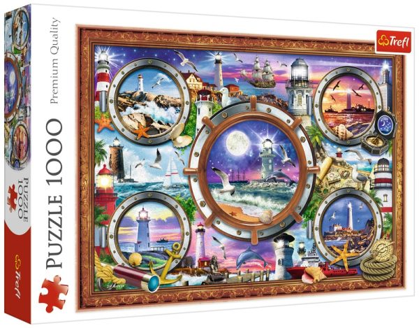 Puzzle 1000-el. Latarnie morskie 10584, Trefl