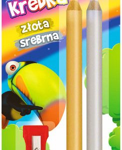 Kredki ołówkowe kpl. złota i srebrna na blistrze, Bambino