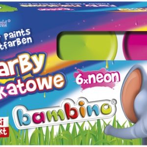 Farby plakatowe 6-kol., 20 ml., neon, St.Majewski