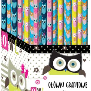 Ołówki trójkątne HB Owlie op. 72 szt., St.Majewski