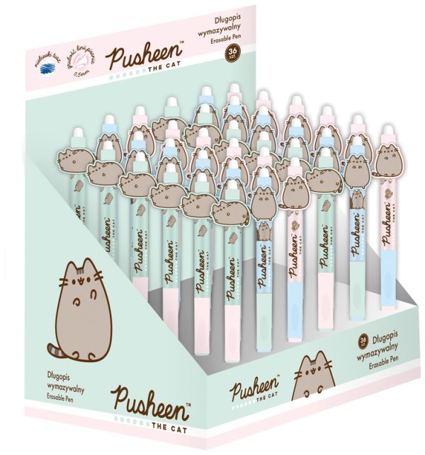 Długopis automatyczny wymazywalny z ergonomicznym uchwytem Pusheen, St.Majewski - obrazek 2
