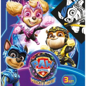Zestaw aksamitnych kolorowanek 8-el z flamastrami Psi Patrol, St.Majewski