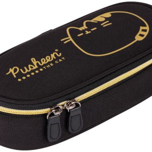 Piórnik saszetka usztywniona z wewnętrzną klapką PC-01 Pusheen Gold, St.Majewski