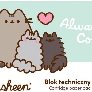 Blok techniczny A4 10k Pusheen mint, St.Majewski