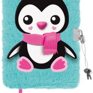 Pamiętnik z kłódką 3D Włochacz A5 96K My Little Friend Penguin, St.Majewski