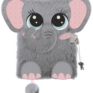 Pamiętnik z kłódką 3D włochacz A5 96k My Little Friend Elephant, St.Majewski