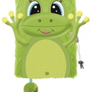 Pamiętnik z kłódką 3D włochacz A5 96k My Little Friend Happy Frog, St.Majewski