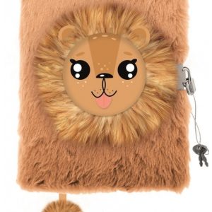 Pamiętnik z kłódką 3D włochacz A5 96k My Little Friend Lion, St.Majewski