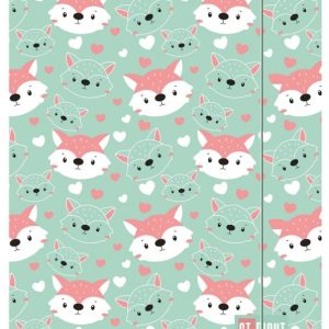 Teczka z gumką A4 Lovely Foxy- 300g/m2, St.Right, St.Majewski