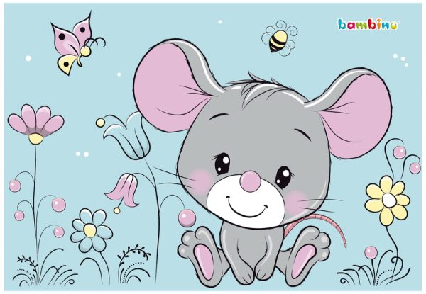 Podkład szkolny na biurko obustronny 55x38cm Mouse, St.Majewski