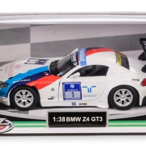 Samochód 1:38 BMW Z4 GT3 67315A biało-niebieski DTM, Daffi