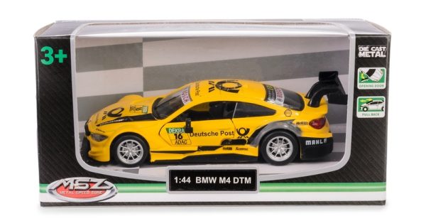 Samochód 1:44 BMW M4 DTM 67380A żółty DTM, Daffi