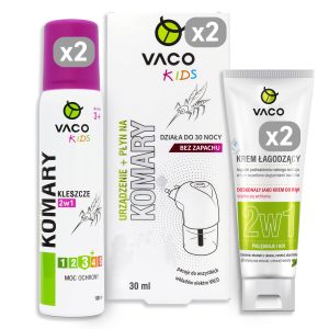 Zestaw dla Dzieci na Komary i Kleszcze VACO KIDS aż 6 produktów