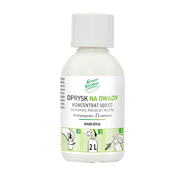 Koncentrat 100 EC do oprysku na komary, kleszcze i muchy - 40 ml VACO GREEN GARDEN - obrazek 3