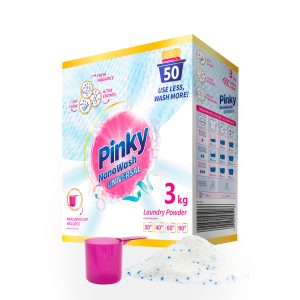 Proszek do prania białych i jasnych tkanin 50 prań 3kg NanoWash Universal PINKY