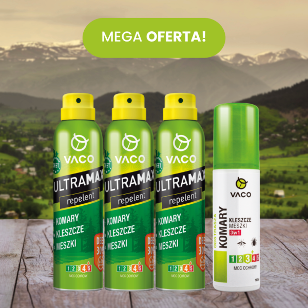 ZESTAW 3x ULTRAMAX  Spray na komary DEET 30% 170 ml i 1x Płyn na komary 100 ml - obrazek 3