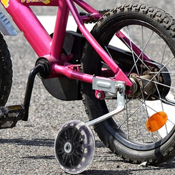 KÓŁKA PODPOROWE BOCZNE DO ROWERU 12-20" LED ŚWIECĄCE KOLOROWE UNIWERSALNE - obrazek 3