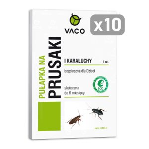 Zestaw 10x Pułapki na Prusaki i Karaluchy VACO - 20 sztuk pułapek