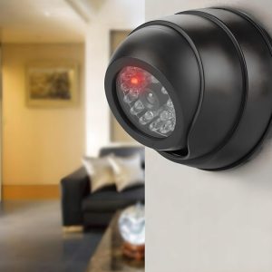 4x ATRAPA KAMERY PRZEMYSŁOWEJ KAMERA KOPUŁKA MIGAJĄCA DIODA LED