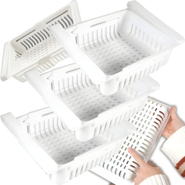 SZUFLADA POJEMNIK PÓŁKA ORGANIZER DO LODÓWKI SZUFLADA REGULOWANA - obrazek 4