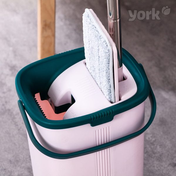 Mop płaski wyciskany z wiadrem Handy - obrazek 2