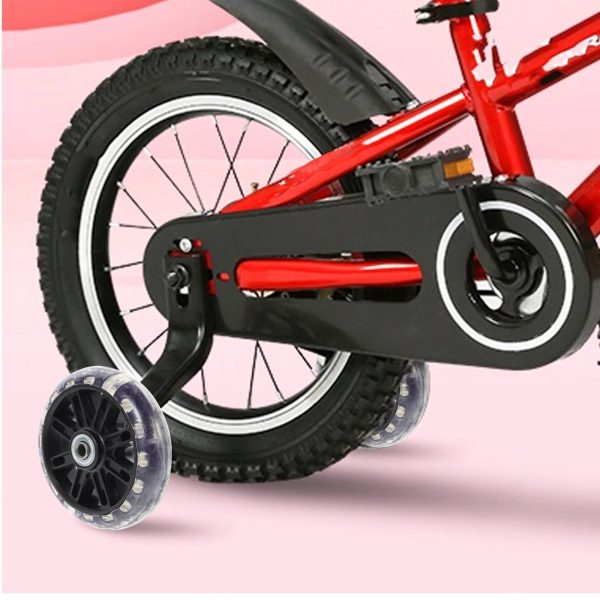 KÓŁKA PODPOROWE BOCZNE DO ROWERU 12-20" LED ŚWIECĄCE KOLOROWE UNIWERSALNE - obrazek 2