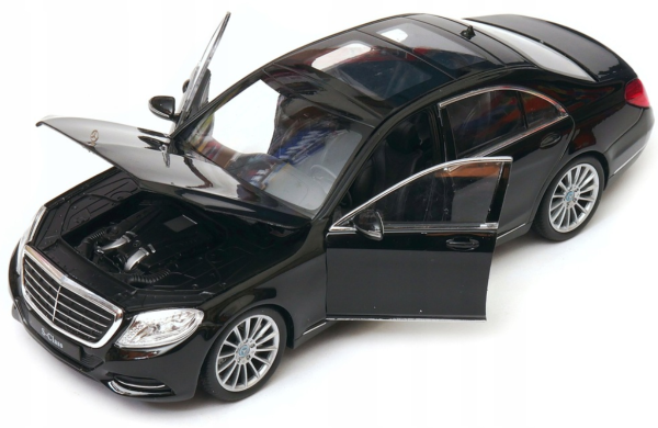 Mercedes-Benz S-Class 1:24 WELLY czarny - obrazek 2